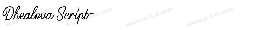 Dhealova Script字体转换 Dhealova Script字体转换